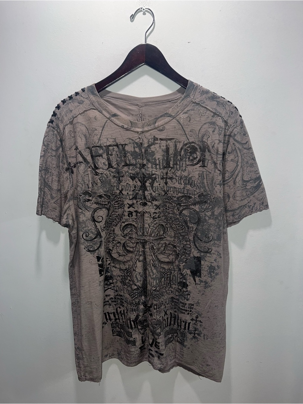 👕🌶 Y2K Vintage Affliction Live Fast AOP Double-Sided T-Shirt